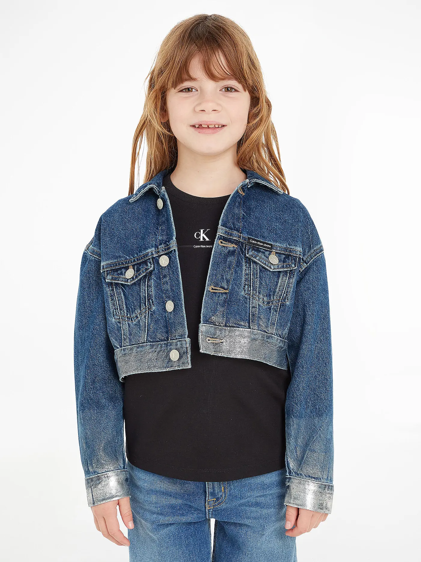 CALVIN KLEIN JEANS | Mädchen Jeansjacke Cropped Fit | 